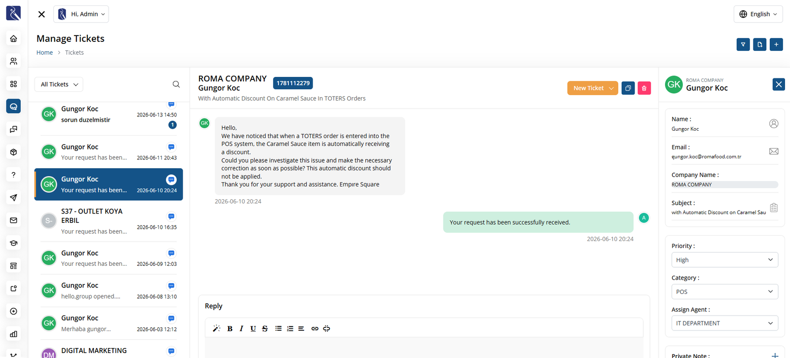 Pearl Ticket & Helpdesk System details